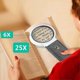 thumbnail image 5 of 25x 6x Lighted Reading Magnifier, Magnifying Glass With 6 Led 2uv Light, Handheld Magnifying Magnifier, Table Stand Magnifying Glass With Folding Stan, 5 of 5