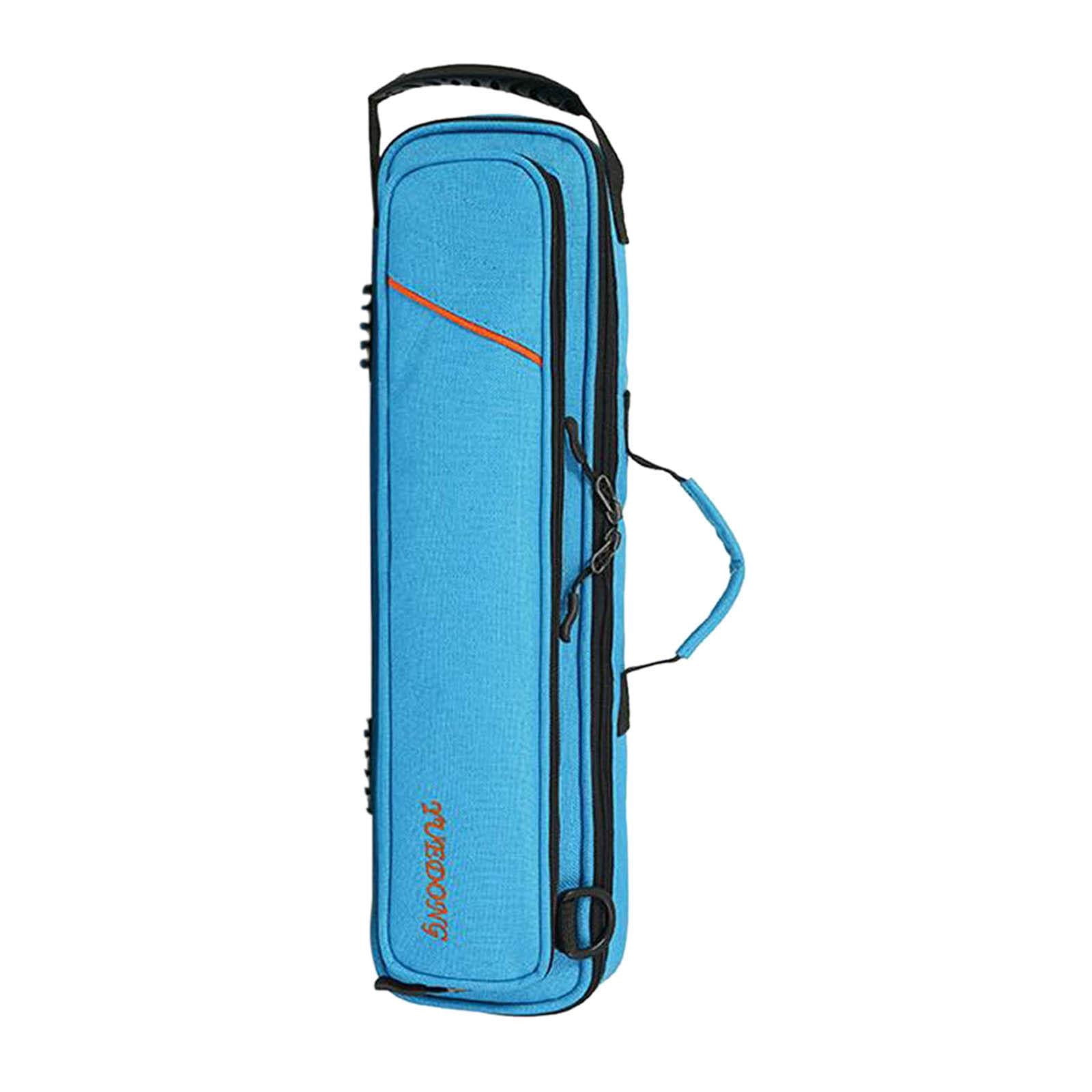 LeeQinersw Flute Bag Backpack Durable Flute Accessories Soft Instrument Bag Flute Bag Flute Blue