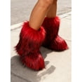thumbnail image 6 of Womens Winter Snow Boots Faux Fur Lining Warm Fuzzy Fluffy Flat Shoes Outdoor Walking, 6 of 7