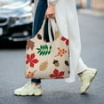 thumbnail image 7 of ZNDUO Women Tote Bag, Casual Handbags Big Capacity Shopping Shoulder Bag- Autumn Leaves Design Pattern, 7 of 7