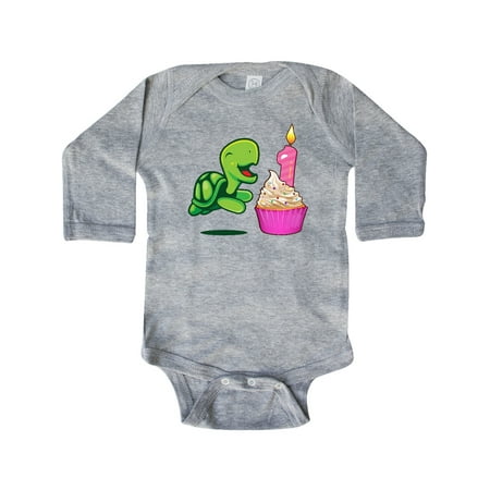 

Inktastic 1st Birthday Turtle Gift Baby Boy or Baby Girl Long Sleeve Bodysuit