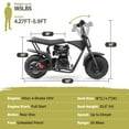 thumbnail image 3 of Oryxearth OGM105 Upgrade 4-Stroke Mini Bike, 105CC Gas Powered Dirt Bike,Off-Road Trail for Adult, up to 24 Mph, Black, 3 of 7