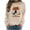 W6-NSLGXD Khaki Sweatshirt Women, variant on NSLGXD Women's Halloween Sweatshirts Cute Ghost Graphic Pullovers Vintage Fall Crewneck Long Sleeve Sweat Tops Halloween Costumes S-2XL