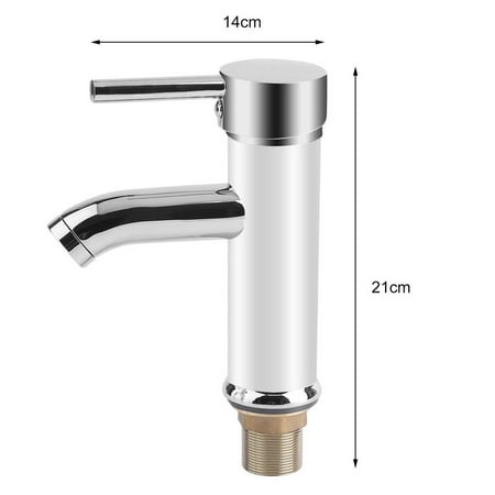- 7 Inch Bathroom Sink Faucet Deck Mount Basin Mixer Tap Single Handle Tap