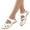 White, variant on Mepaouo Women Walking Shoes Summer Breathable Loop Strap Casual Sandals Anti Slip Comfy Work Shoes