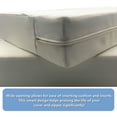 thumbnail image 3 of CozyLounge Cream White Outdoor Water Repellent Patio Chair Cushion Seat Pillow COVERS (25"x25"x5" (4 Covers)), 3 of 5