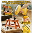 thumbnail image 6 of Kids Tool Set – Toddler Tool Set with Construction Vehicle & Electronic Toy Drill, Pretend Play Kids Toys, Toy Construction Tools for Kids Ages 3 4 5 6 7 8 Years Old (Black & Yellow), 6 of 8