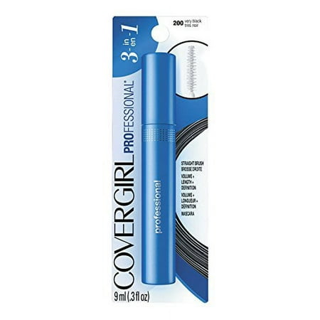COVERGIRL Professional Mascara Regular Brush Very Black 200 .3 Fl Oz (Pack of 48)