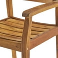 thumbnail image 2 of GDF Studio Stanford Outdoor Acacia Wood Expandable 8 Seater Dining Set, Teak, 2 of 11