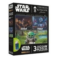 Ceaco Star Wars Mandalorian Three Interlocking Jigsaw Puzzles