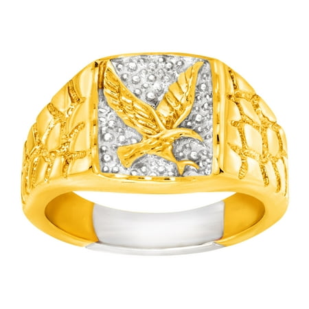 Men's Eagle 18kt Gold-Plated Ring