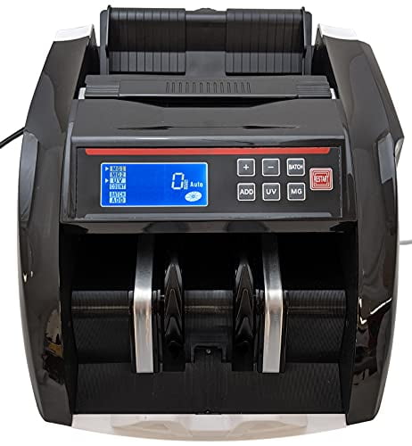 Usa Business Grade Money Counter With Uv Mg Counterfeit Detection Top Loading Bill Counting Machine W Batch Modes Additional Display Fast Counting Speed 1000 Notes Min Walmart Com