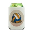 thumbnail image 1 of Beach Volleyball Cartoon Can Cooler - Drink Sleeve Hugger Collapsible Insulator - Beverage Insulated Holder, 1 of 3