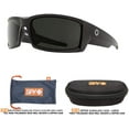 thumbnail image 2 of General Black/Happy Gray Green Rectangle Sunglasses For Men + FREE Complimentary Eyewear Kit, 2 of 4