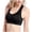 Black, variant on Womens Sports Bras Seamless Stretch Racerback Bra Ladies Padded Bras Mesh Fitness Tank Tops Workout Gym Yoga Vest