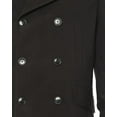 thumbnail image 3 of Mens Black Coat Luciano Natazzi Double Breasted Topcoat, 3 of 5