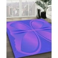thumbnail image 3 of Ahgly Tapis Rectangulaire Lavable en Machine Intérieur Transitionnel Aztech Violet, 4 Pieds x 6 Pieds, 3 of 7