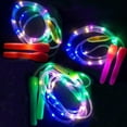 thumbnail image 6 of LED Light Up Jump Rope - Glowing Luminous Skipping Rope Adjustable 99 Inch for Fitness Workout Night Exercise, Random Color 1pc, 6 of 6
