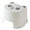 White, variant on Tyeign Panda Pattern Small Plastic Stool, 8.3 in Thick Round Seat for Shoe-Changing & teen, Lightweight 400 G Step Stool for Bedroom Bathroom, Stool*1