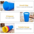 thumbnail image 3 of Nogis Set of 12 Kids Plastic Cups - 9 oz Children Drinking Cups Tumblers Reusable - Dishwasher Safe - BPA-Free Cups for Kids & Toddlers Bright Colored - Unbreakable Toddler Cups, 3 of 9