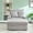 Gray, variant on Luxury Corduroy With Cup Holder And Materials Modern Armchair Built-in