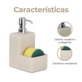 thumbnail image 2 of Dispensador de Jabón de Baño Gaon Estilo Moderno Con Esponja 250 ml Arena, 2 of 5