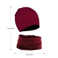 thumbnail image 2 of TMOYZQ 2 Piece Unisex Baby Boys Girls Cotton Slouchy Hats Scarf Suit Stretch Hip-Hop Warm Outdoor Skull Caps Baggy Lightweight Knit Caps on Sale Clearance, 2 of 4