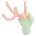 thumbnail image 4 of Deer Antlers Hooks, Multi Function Small Size Punch Free Cute Antler Hook  For Office For Home Green Pink,Blue Yellow,Khaki, 4 of 8