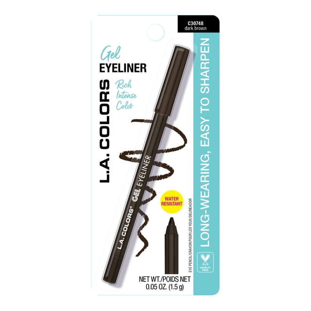 Delineador en gel para Ojos LA Colors Café Obscuro 1.5 g