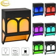 thumbnail image 2 of FloreceBien Lámpara solar para exteriores, luces solares para vallas, iluminación LED solar para decoración de paisajes para jardín, patio, entrada, puerta de entrada, blanco cálido/multicolor,, 2 of 5