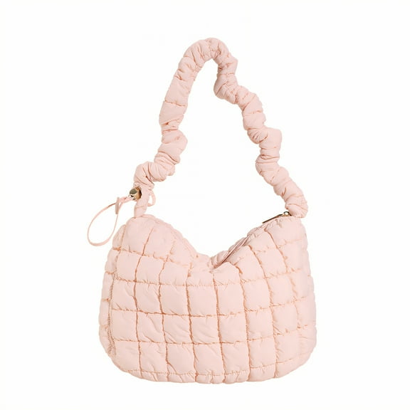 GASTROPOD Puffy Tote Bag,Premium Nylon Puffer Purse,Quilted Pattern Puffy Bag,Pink