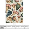 thumbnail image 4 of Manta de franela con forma de hongo: suave, cómoda, ligera, cálida, afelpada, difusa, antibolitas para sofá, dormitorio, exterior, viajes, decoración caprichosa de la casa, 40 x 50 pulgadas, 4 of 6
