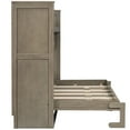 thumbnail image 4 of Euroco Wood Twin XL Murphy Bed with Desk and LED Light, Storage Wall Bed with USB Charging Station, 4 of 12
