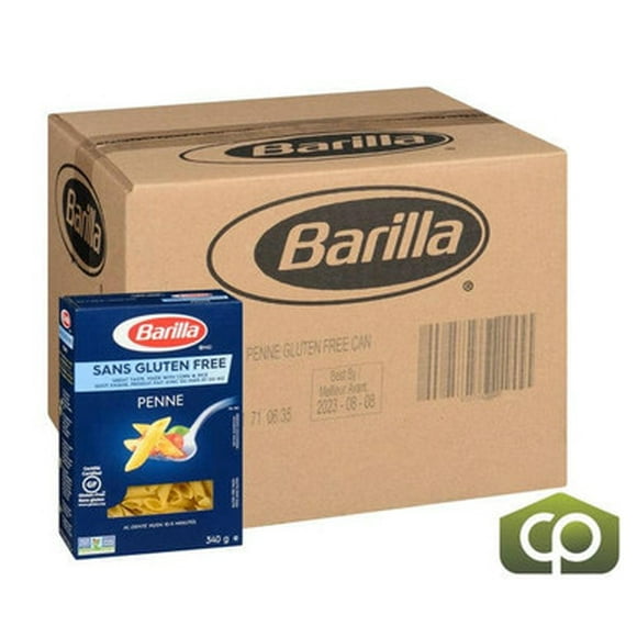 Barilla Pâtes Italiennes Penne Sans Gluten 340 GR/0.7 LBS Format en Vrac (8/caisse)