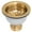Aged Brass, variant on Speakman S-3471 Kitchen Deep Dish Posi-Lock Assembly Round Drain, Polished Chrome