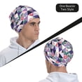 thumbnail image 5 of KLL Plaid Flamingo Winter Fall Beanie Knit Hats for Men & Women - Warm & Soft Stylish Toboggan Caps for Cold Weather, 5 of 6