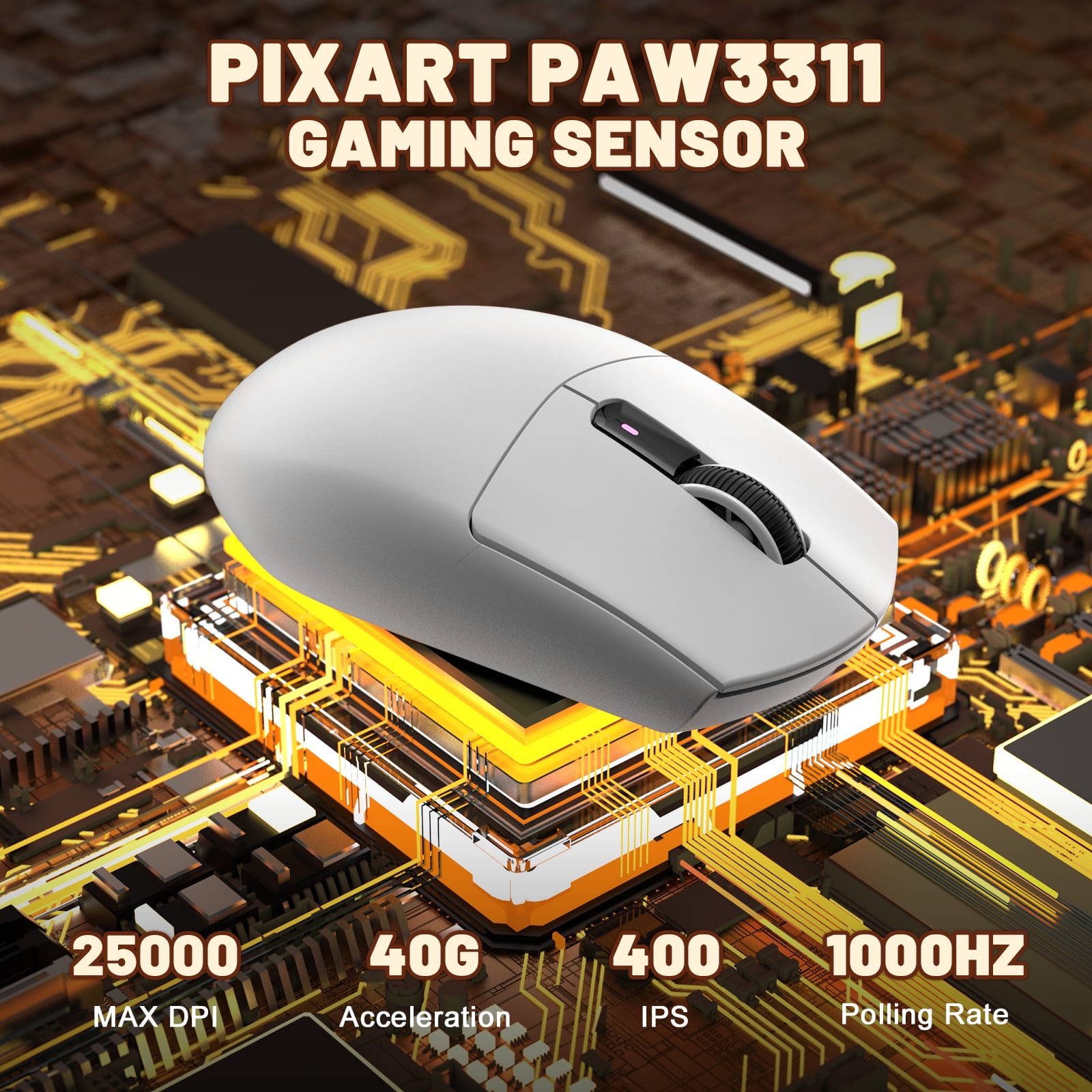 ATTACK SHARK G3 Tri-mode Wireless Gaming Mouse 25000 DPI Ultra Lightweight
