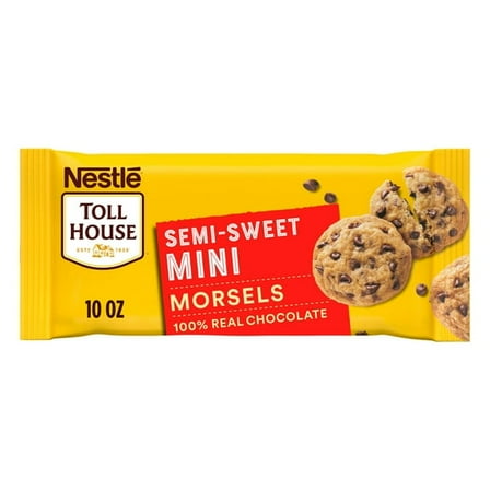 Nestle Toll House Semi Sweet Chocolate Mini Regular Baking Chips, Morsels, 10 oz Bag pack of 2