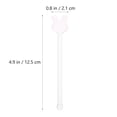 thumbnail image 4 of 5pcs Rabbit Glass Stirring Rod Transparent Glass Stir Bar Coffee Cocktail Stick, 4 of 5
