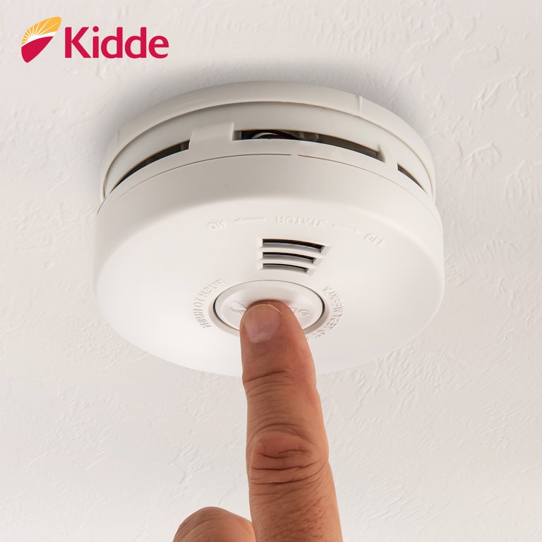 Kidde Fire Sentry Battery Operated 4-inch Smoke Detector, with 85 decibel  alarm, 2 pack 