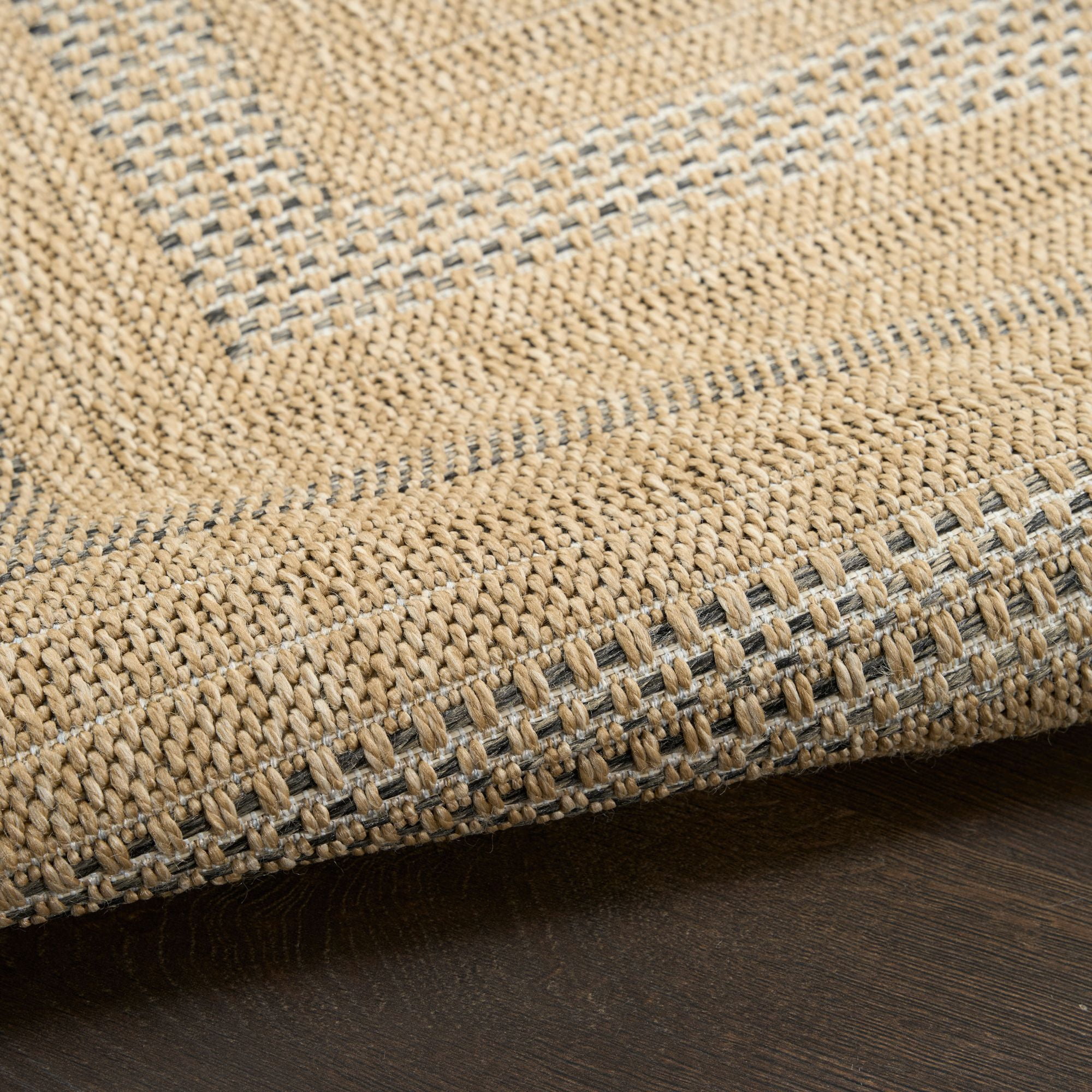 Nourison Tulum 10' x 14' Taupe Grey Indoor/Outdoor Rug