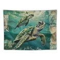 thumbnail image 5 of Orinice Turtle Flying Message Tapestry Wall Hanging Unique Style Graphic Tapestries Home Wall Decor Art 4 Sizes Soft Lightweight Fabric 50x40inch, 5 of 6