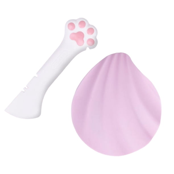 Lata de comida para mascotas, tapa de sellado de tapa enlatada, tapa de sellado de silicona, almacenamiento para suministros de latas de alimentación, rosa con Gloria Gato puede cubrir