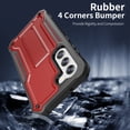thumbnail image 4 of ExoGuard For Samsung Galaxy S23 Case, Phone Case with Screen Protector and Kickstand (Red), 4 of 7