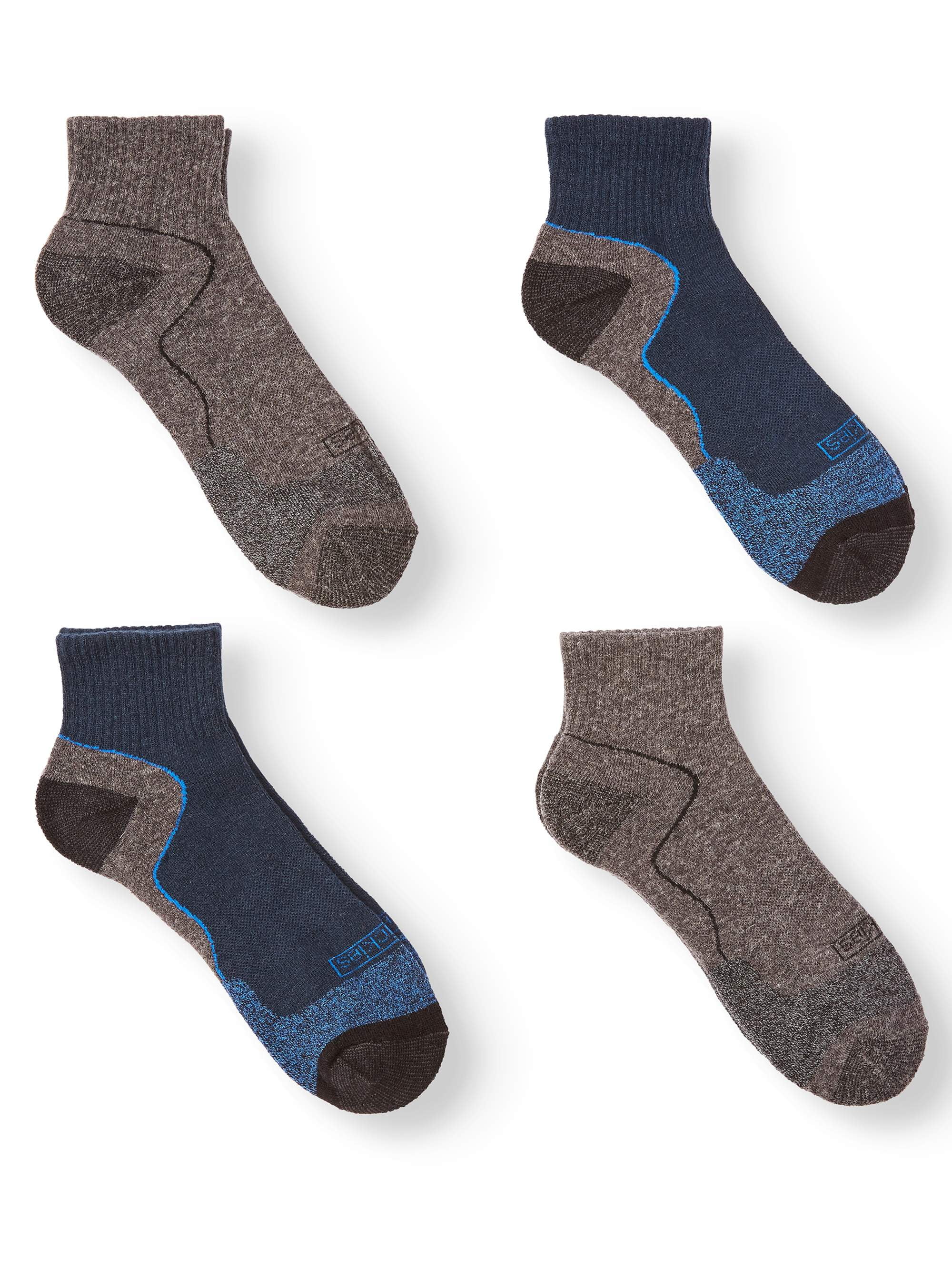 Genuine Dickies Men's Lightweight Wool Blend Performance Quarter Sock