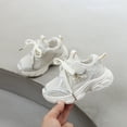 thumbnail image 4 of WNVMWI Toddler Girls Mesh Running Shoes Childrens Platform Sneakers with Hook And Loop Kids Non Slip Shoe Beige Sizs 6, 4 of 6