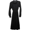 thumbnail image 1 of CO Essentials Robe Chemise Longue Noire pour Femmes - P, 1 of 2