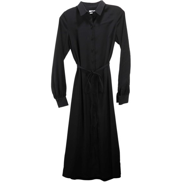 CO Essentials Women's Black Long Shirt Dress - S