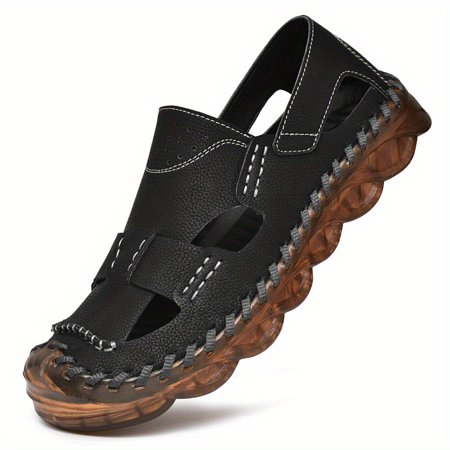 

Men s Plus Size Comfort Sandals - Adjustable Buckle Durable Traction Ideal for Hiking & Beach Wear in Spring/Summer