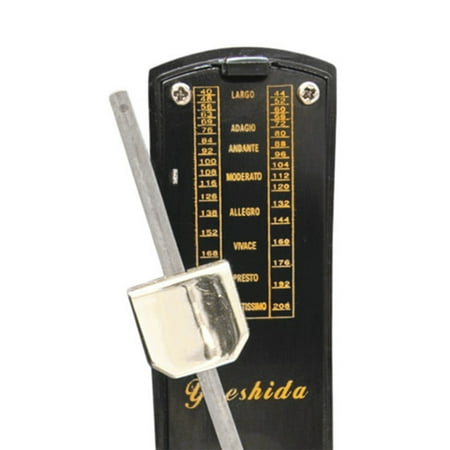 Black Quality Super Mini Guitar Mechanical Metronome 11cm Height Mobile Metronome New^